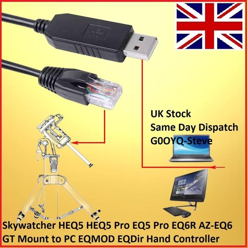 Câble usb skywatcher heq5 - câble,