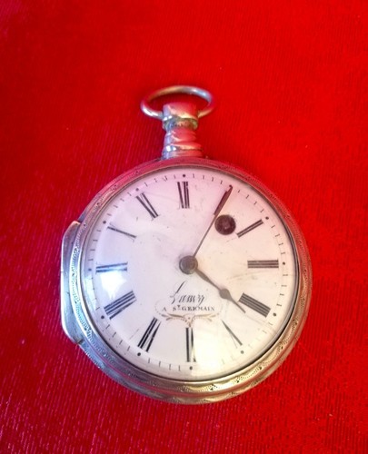 Montre coq argent - coq, signée