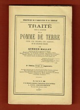 Traité sur la Culture la Pomme de Terre, pour champs jardins, Quéhen Mallet 1887