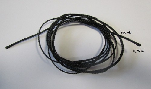 Lego x77cc75 black string cord - x77cc75,