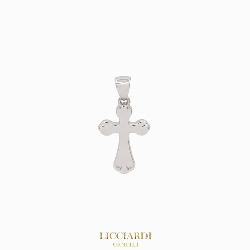 Pendentif homme croix blanc - pendentif, or