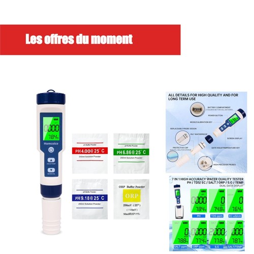 Testeur qualité eau 7 en - d'eau,