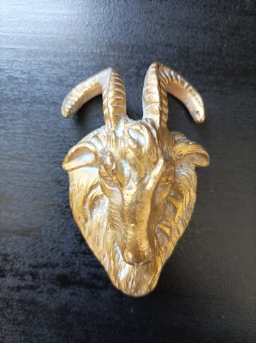 Tete bouc bronze - tete, 19