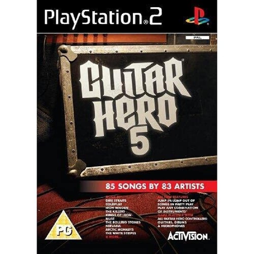 Jeu ps2 guitar hero - guitar, 5