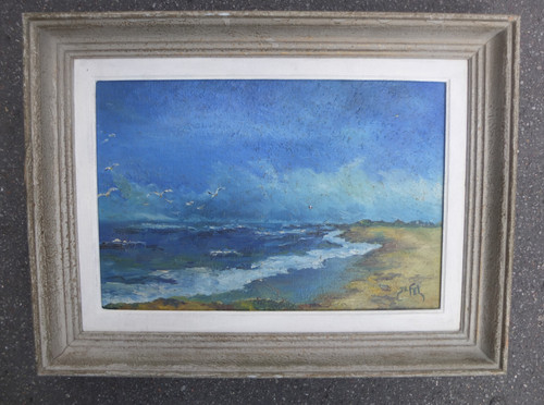 Tableau marine huile - marine,