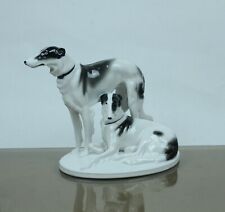 Two Thuringian greyhounds by F.Pfeffer in Gotha circa 1900