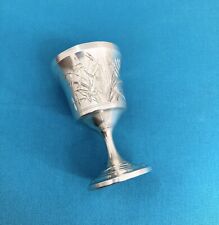 ART NOUVEAU cup holder decor LILY OF THE VALLEY SOLID SILVER 7.5cm egg household table