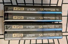 Lot De 4 Cassettes TDK SA 90