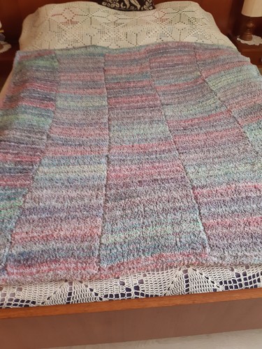 Plaid laine fait mains - ,