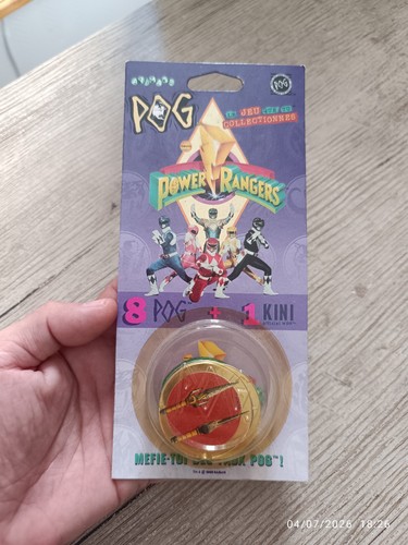 Pog power rangers kini - power,