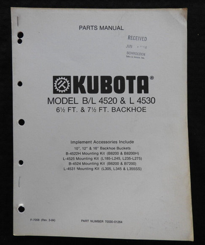 1980s kubota b4520 l4520 b4530 - b4520,