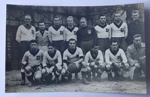 1948 carte photo - lille, losc