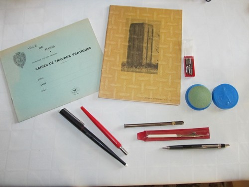 Lot ecole scolaire plume porte - lot,