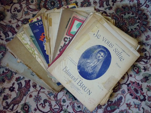 Partitions anciennes lot - , de