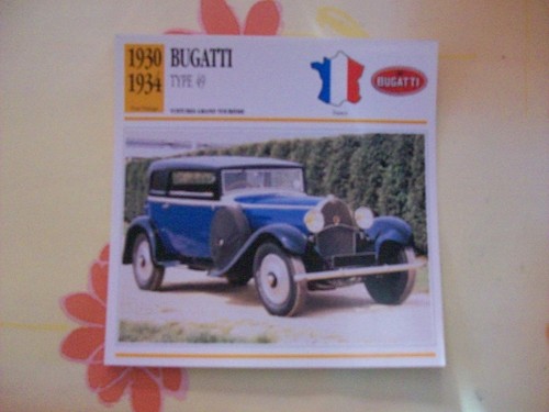 Carte fiche bugatti - carte,