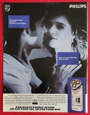 PHILISHAVE Electric Shaver Press Advertising by PHILIPS TOSHIBA 1989
