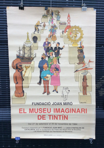 Tintin affiche fondation - tintin,