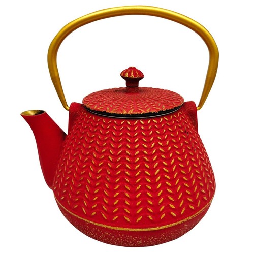 Théière japonaise rouge - , en