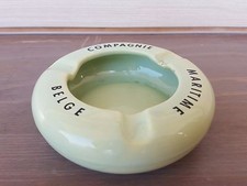 COMPAGNIE MARITIME BELGE CRUISE SHIP LINES ASHTRAY, Cerabel Porcelain CERAMIC