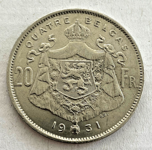 Belgique francs 1931 - -,