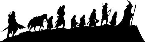 Hobbit caravan vinyl sticker - vinyl,