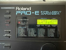 Roland PRO-E Intelligent Arranger - Working
