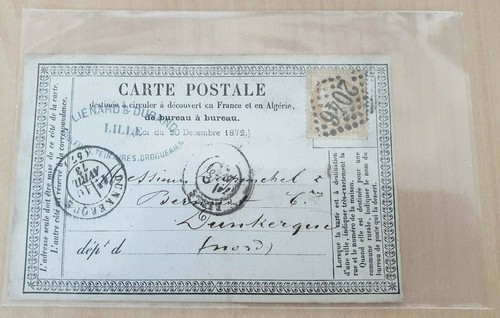 Carte postale 1873 napoléon - carte,