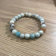 Charm Mode Homme Reiki Pierre Précieuse Chakra Perle Cuff Bracelet Bijou