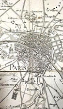 Ancien  PLAN " PARIS et