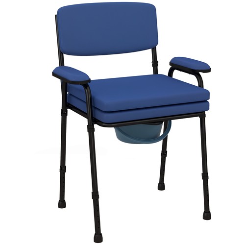 Homcom chaise percée toilette - chaise,