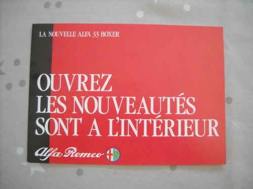 Catalogue brochure alfa - catalogue/brochure, romeo