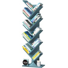 Étagère à livres en forme darbre à 10 niveaux pour livres, CD, magazines, DVD...