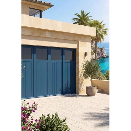Porte garage battante - battante, alu