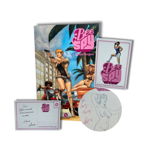 Bee spy dédicace couleur - spy, -t1,