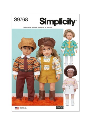 Simplicity 9768 poupée - 9768,