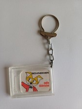 vintage radio television keychain Schneider Compiègne