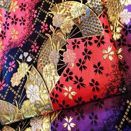 Oriental bronzage tissu - tissu, rétro