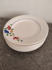 Digoin Sarreguemines Small Flat Plates. Beausoleil. Vintage Tableware