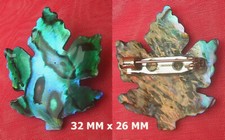 BROCHE d'artisanat FEUILLE EN