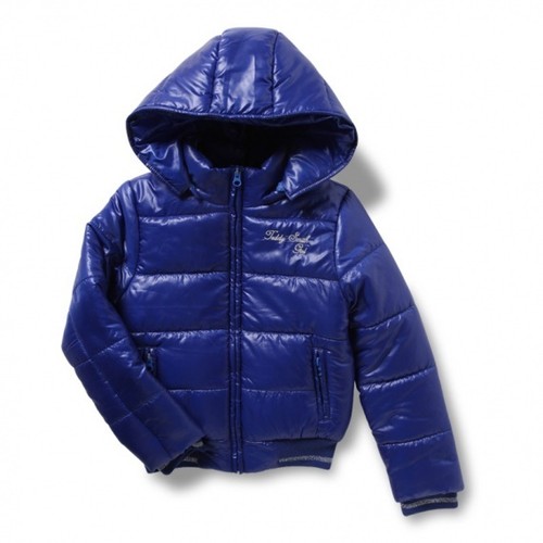 Blouson doudoune bleu - a,