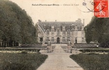 CPA Saint-Pierre-sur-Dives (14) : Château de Carel (Saint-Pierre-en-Auge)