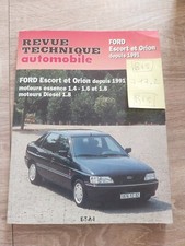 Revue technique FORD ESCORT ORION CLIPPER CABRIOLET 1.4 1.6 1.8 D TD XR3 i GHIA