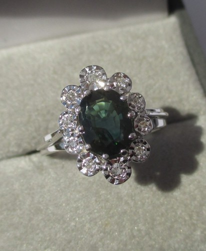 Superbe bague pompadour saphir - superbe,