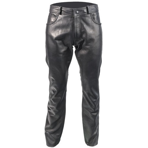 Jeans moto cuir - de, en