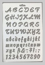 POCHOIR PLASTIQUE 26*18cm :  Alphabet (03)