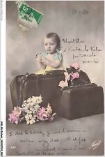 ANLP6-0434-CHILD - baby - suitcases - flowers