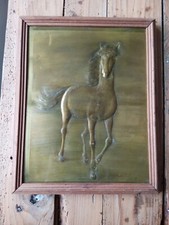 CADRE CHEVAL en CUIVRE Ou