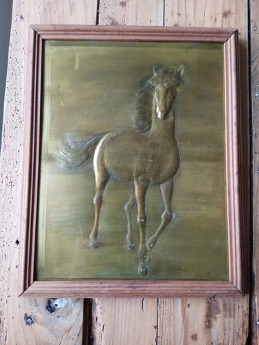 Cadre cheval cuivre - cheval, ou