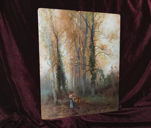 Tableau ancien peinture huile - tableau,