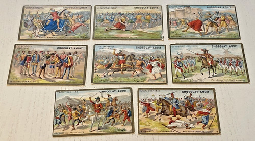 Lot de 8 chromos - de,